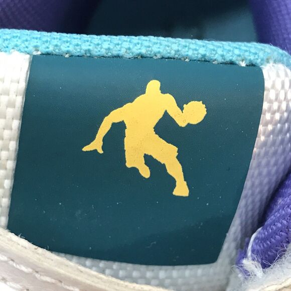 AND1 White Glow In The Dark Sneakers Youth 13 Hook & Loop Basketball Shoes - Picture 12 of 13